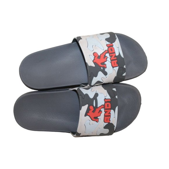 AND1 Boys Basketball Design SANDALS / SLIDES Slip-On Sz 3-4Y - Picture 7 of 10